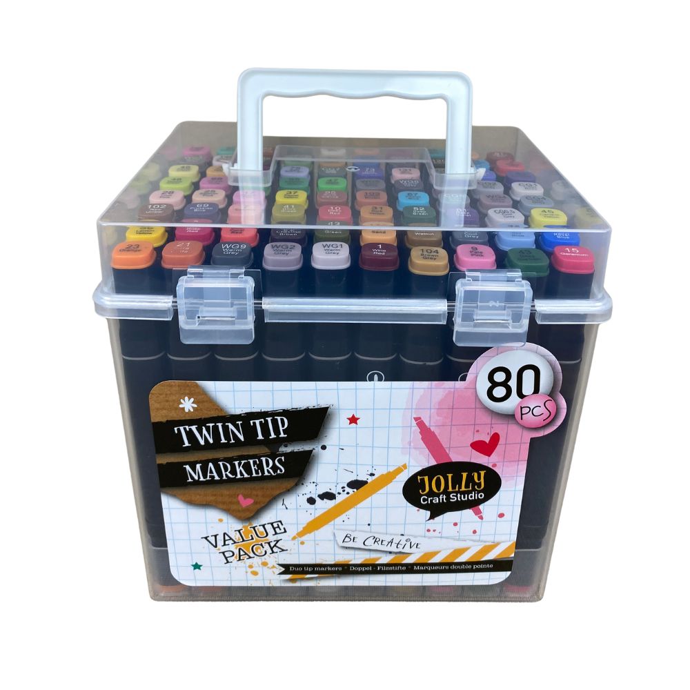 Filzstifte - Twin Tip 80 Stk.