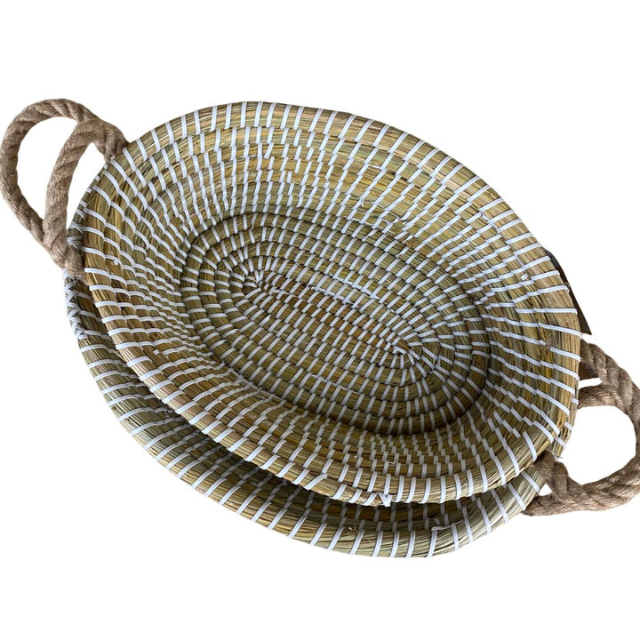 Korbset 2-teilig – oval Seegras