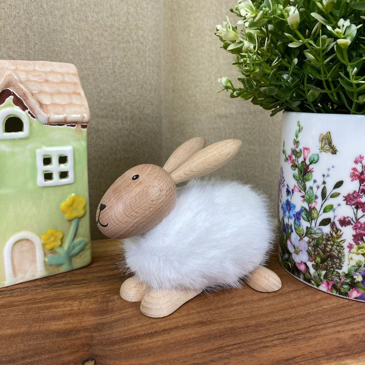 Kaninchen mit weichem Fell Groß - H10,5 cm