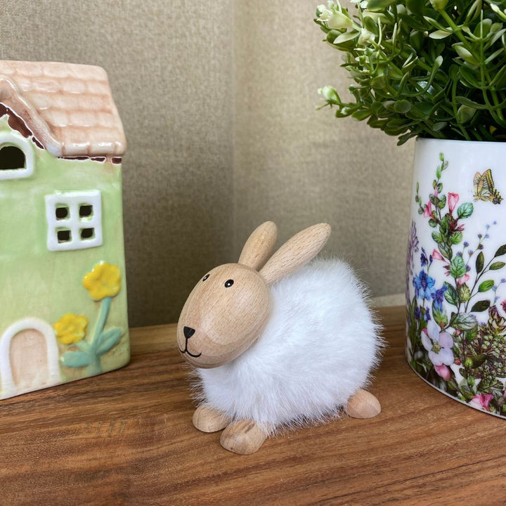 Kaninchen mit weichem Fell klein - H8 cm