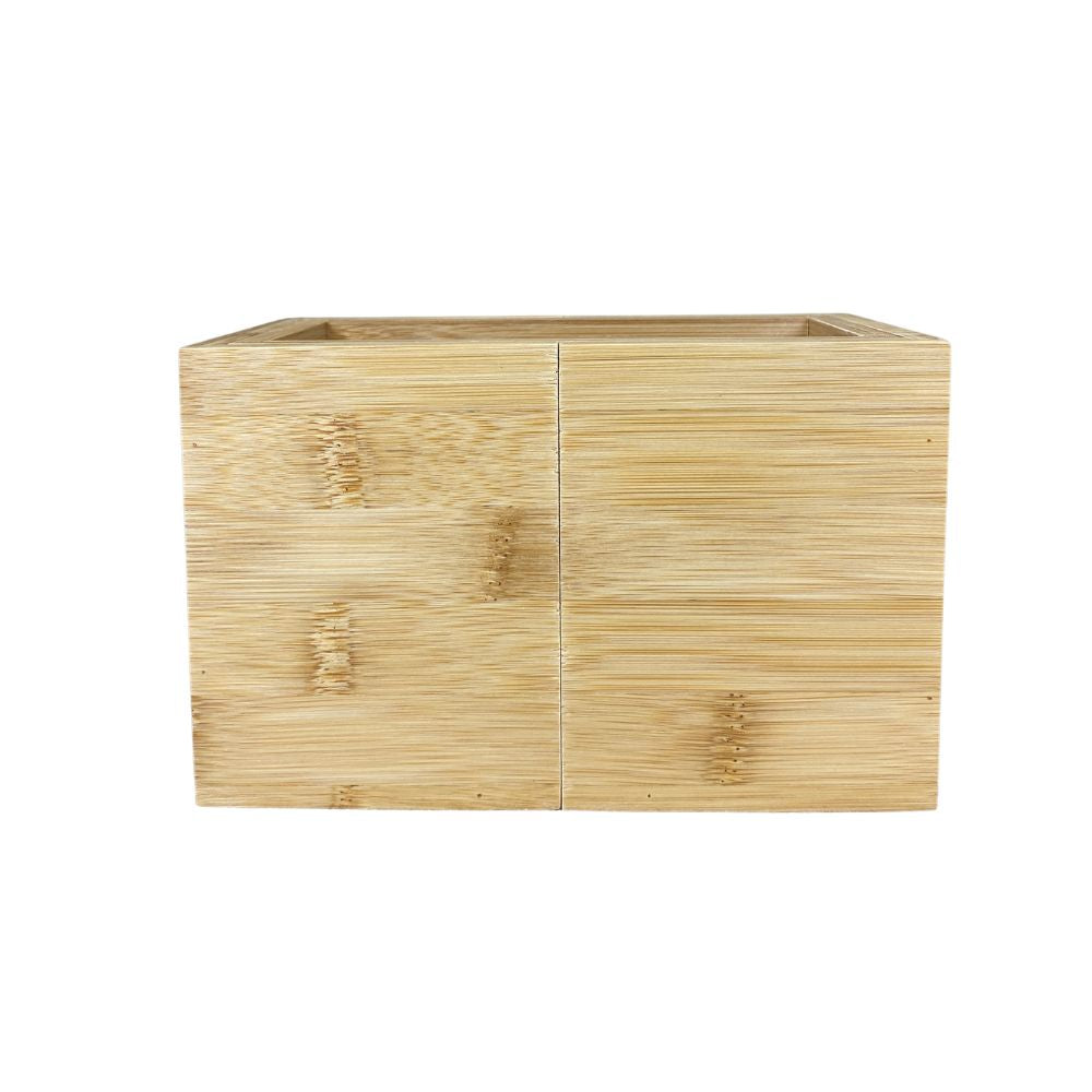 Besteckkasten verstellbar - aus Bambus - 18/27x10x12 cm