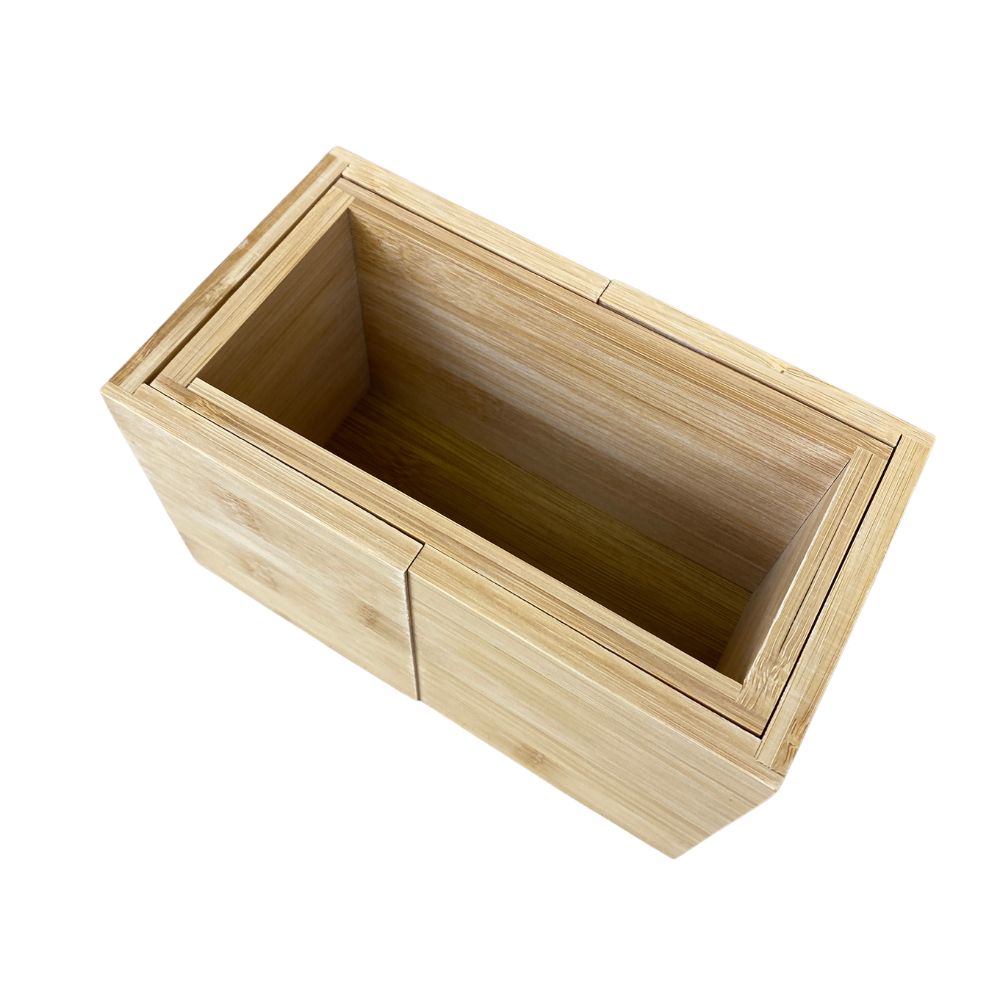 Besteckkasten verstellbar - aus Bambus - 18/27x10x12 cm