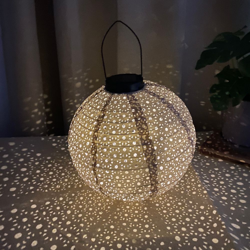 Solarlamp Ø25 cm zand