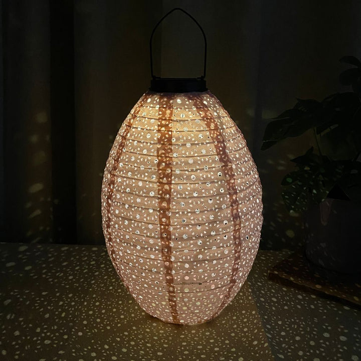 Solar-Laternenlampe Ø22x32 cm rosa