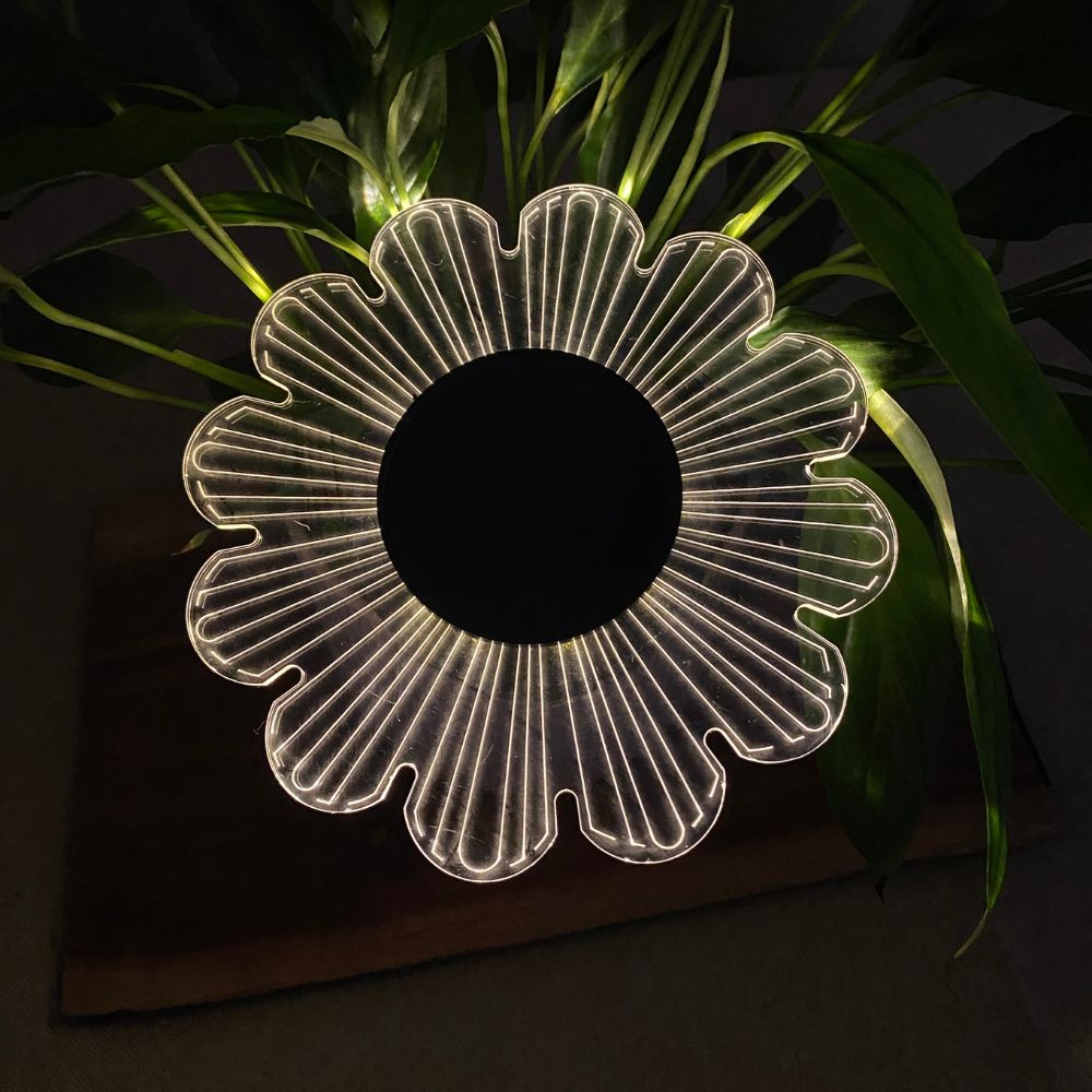 Conzept – Solarlampe für Wand oder Boden Ø15x2,8x14 cm 12 LED