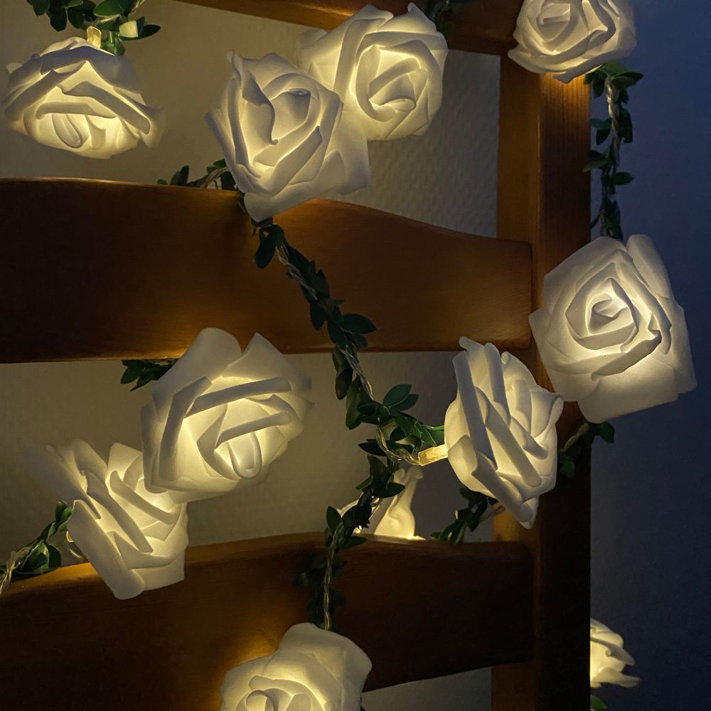 Konzept - Solarlichterkette mit Rosen 20 Stk.