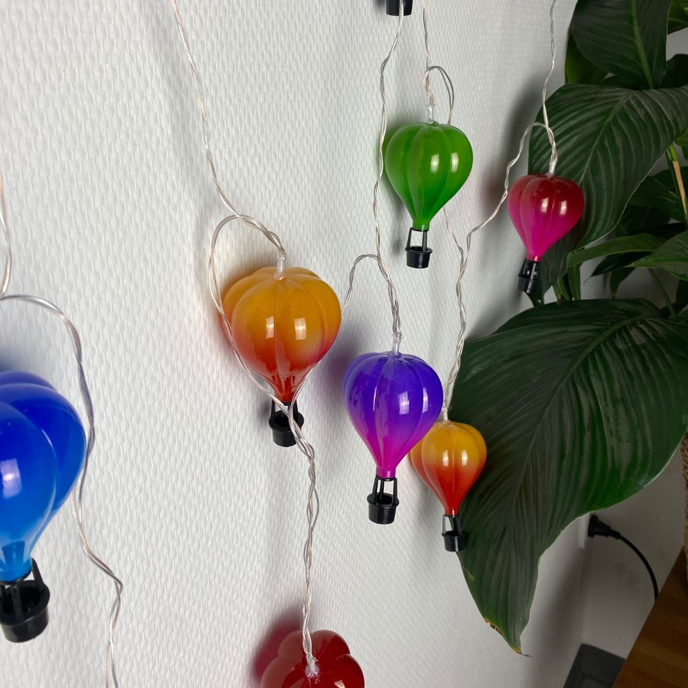 Konzept – Solar-Lichterkette mit 10 Heißluftballons