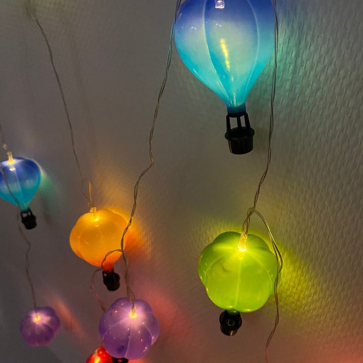 Konzept – Solar-Lichterkette mit 10 Heißluftballons