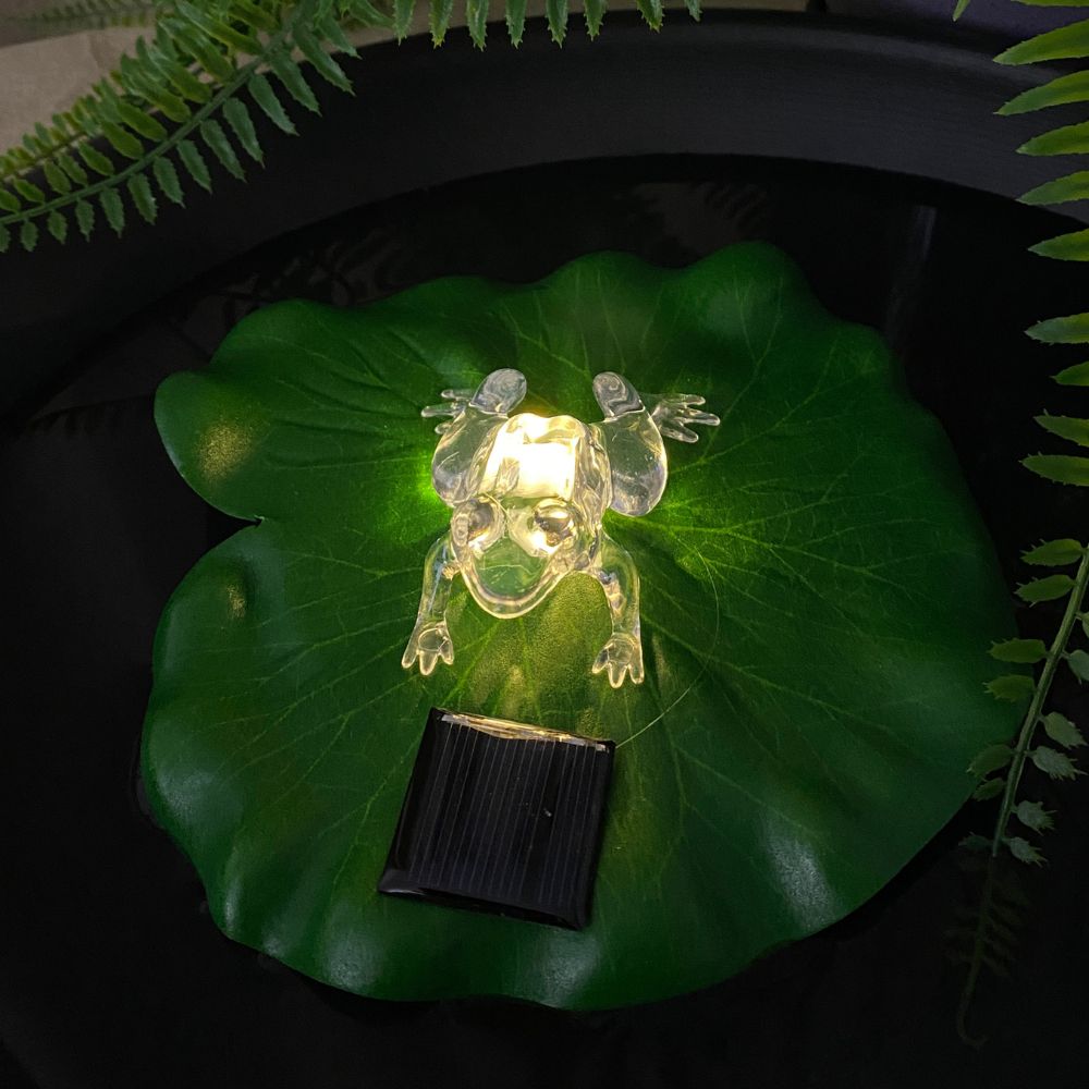 Solar-Lotusblatt mit Samen Ø17 cm