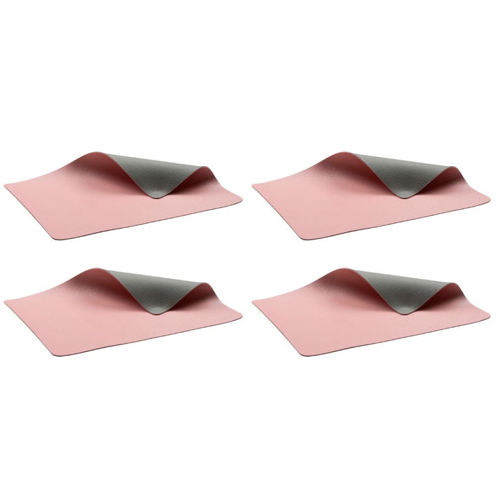 Bitz - Dækkeserviet 4 stk. Grå/Light pink - 46 x 33 cm