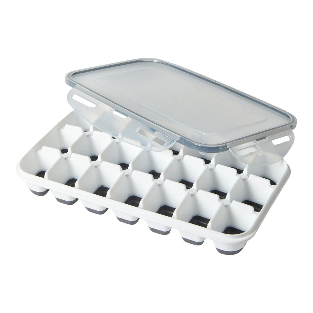 Eiswürfelform mit Deckel aus Kunststoff – 25x15,2x4,2 cm