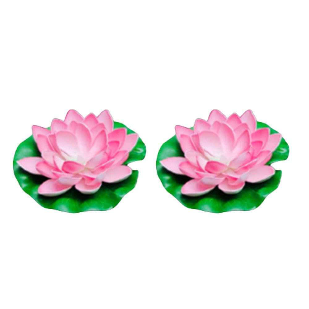 Conzept - Solar-Lotusblume Ø17 cm pink 2 Stk.