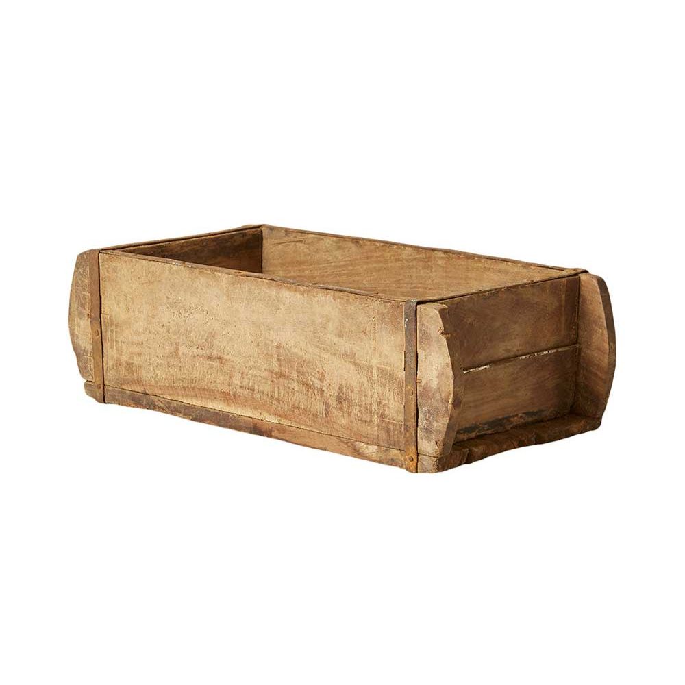 Ziegelform recyceltes Holz 30x9x14 cm Natur