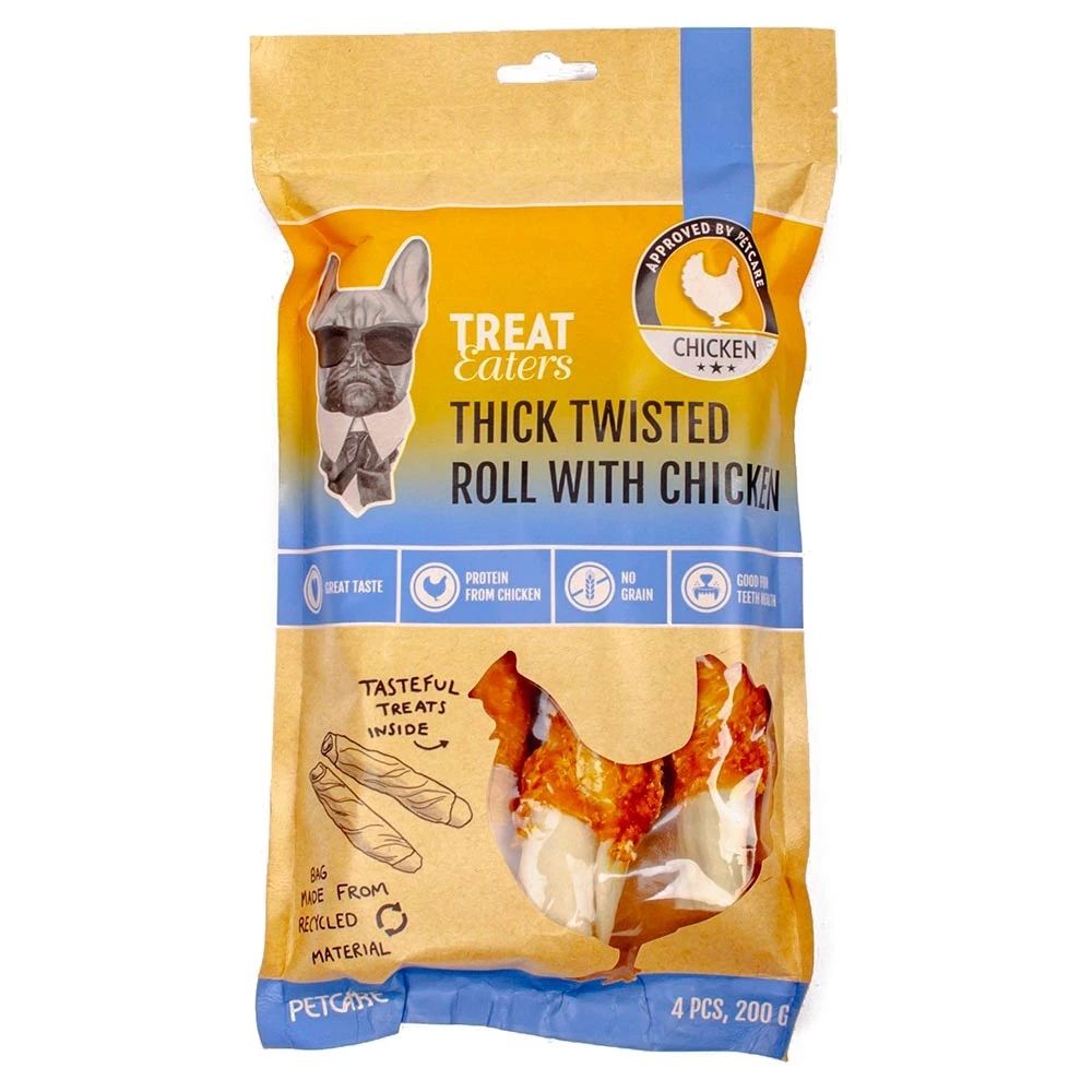 Treateaters - Twisted Chicken Kauknochen - 4 Stk