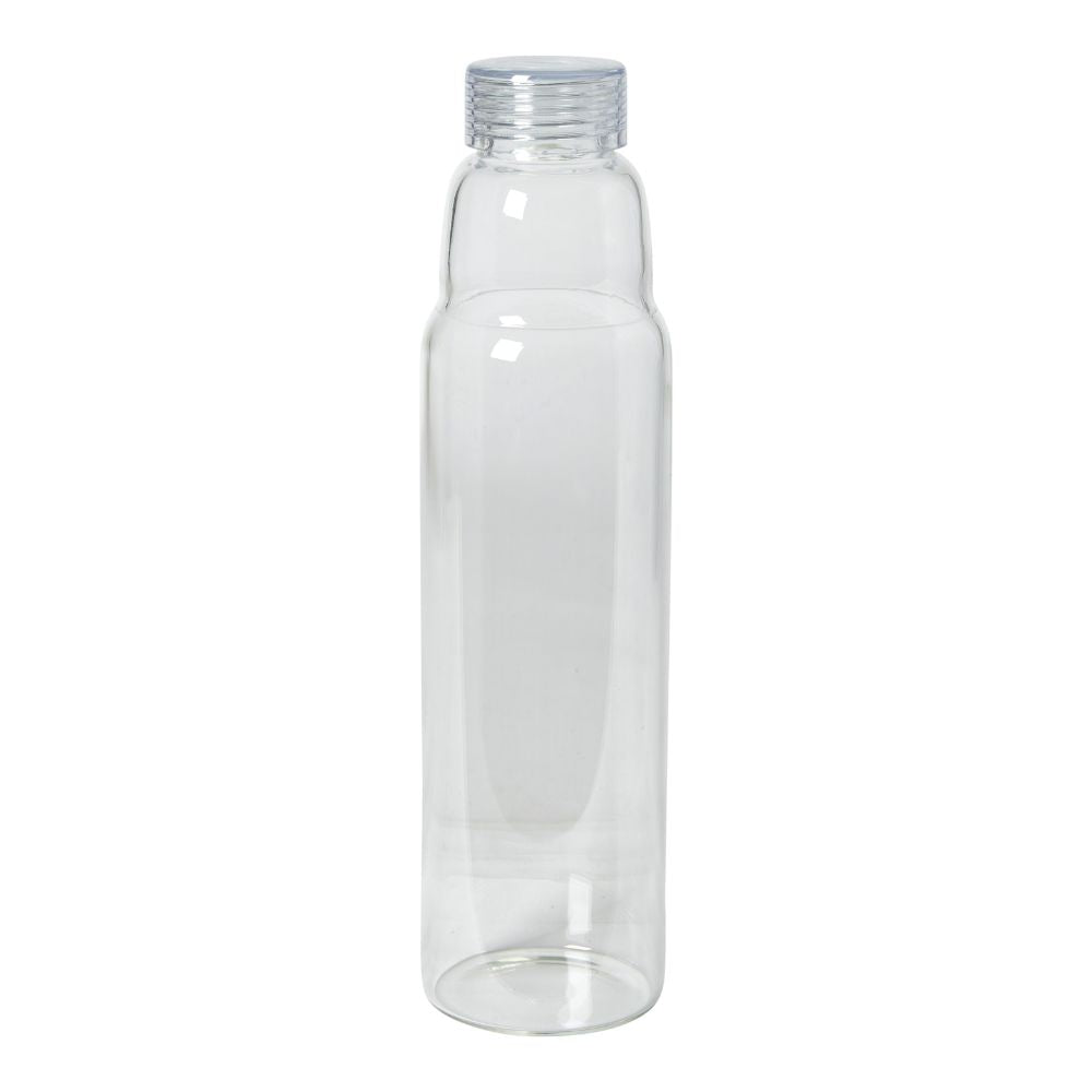 Wasserflasche 1000 ml. Glas mit Plastikdeckel