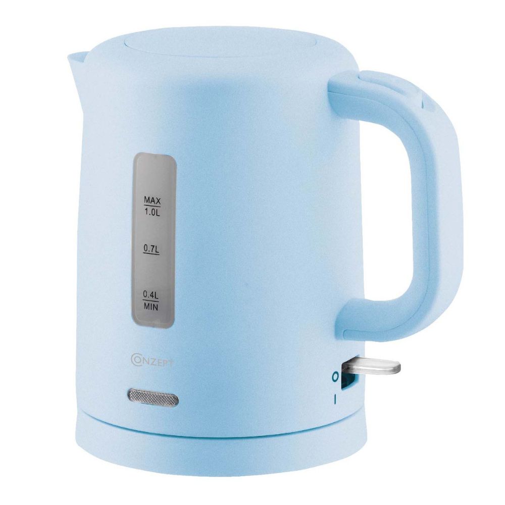 Conzept - Wasserkocher hellblau 1 L Kunststoff 1100 W