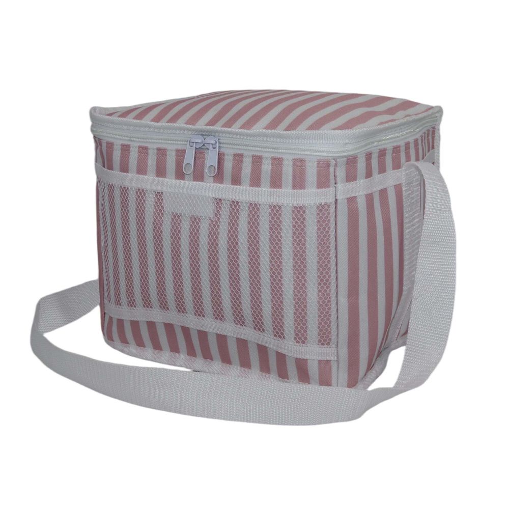Conzept – Kühltasche 27x18x22 cm (10 L) hellrot gestreift