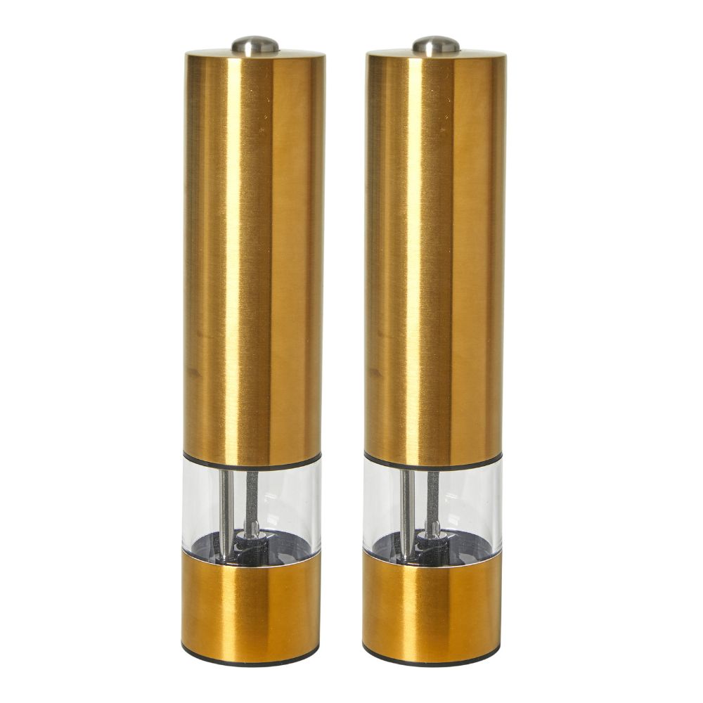 Elektrisches Schleifmaschinen-Set in Gold, 2-teilig.