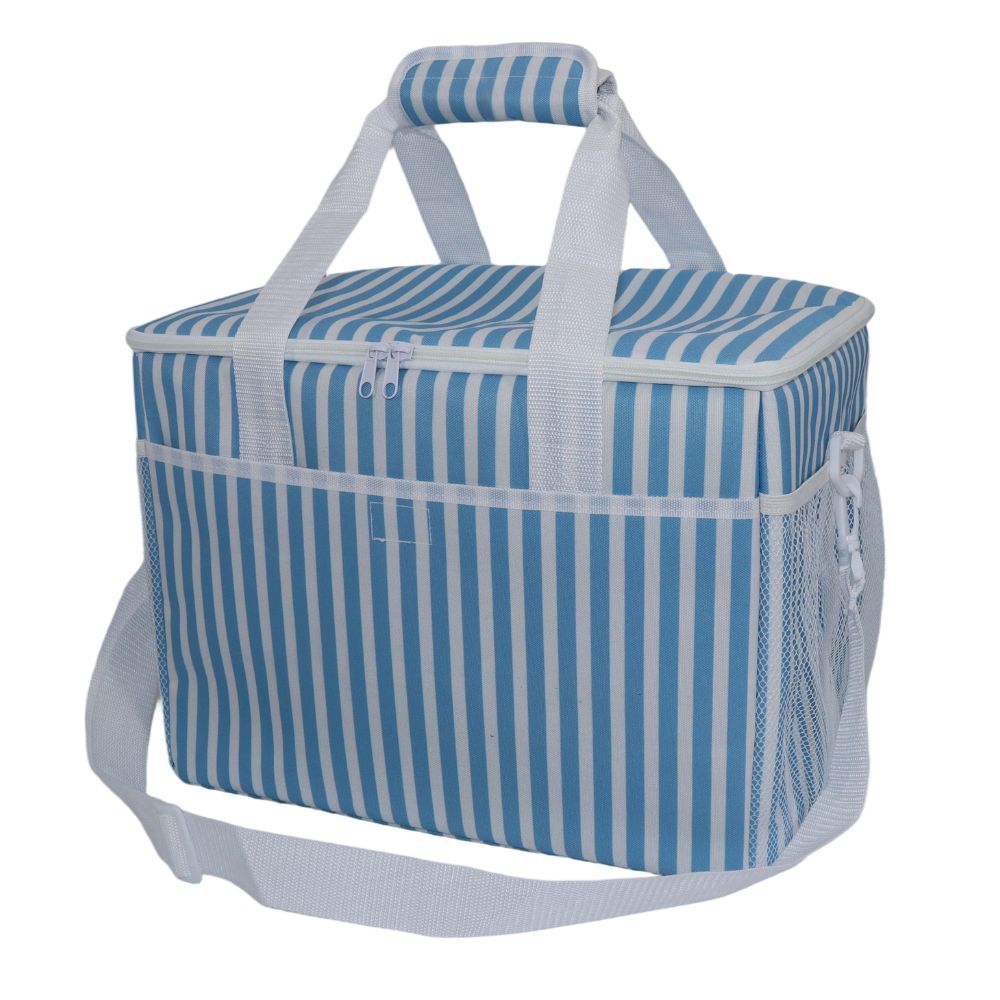 Conzept – Kühltasche 40x26x29 cm (30L) hellblau gestreift