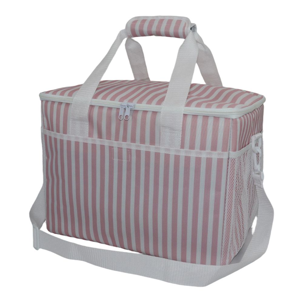 Conzept - Kühltasche 40x26x29 cm (30L) hellrot gestreift