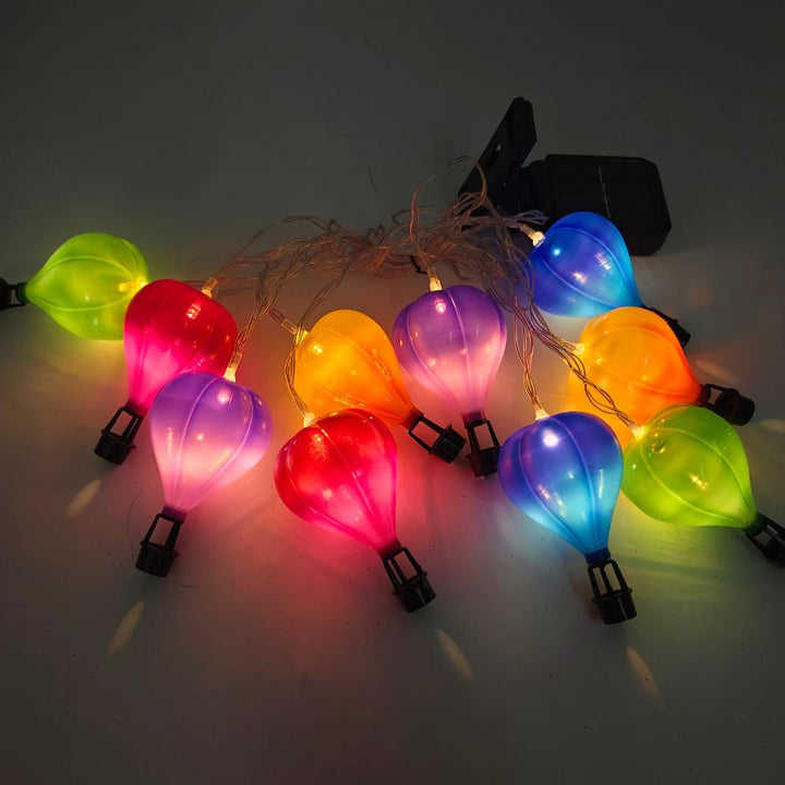 Konzept – Solar-Lichterkette mit 10 Heißluftballons