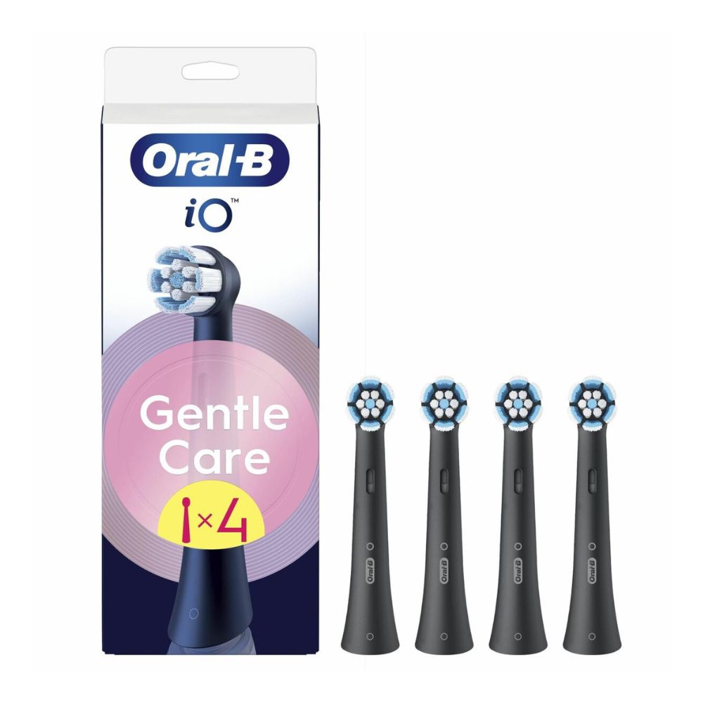 Oral-B iO Gentle Care Aufsteckbürsten, schwarz, 4er-Pack