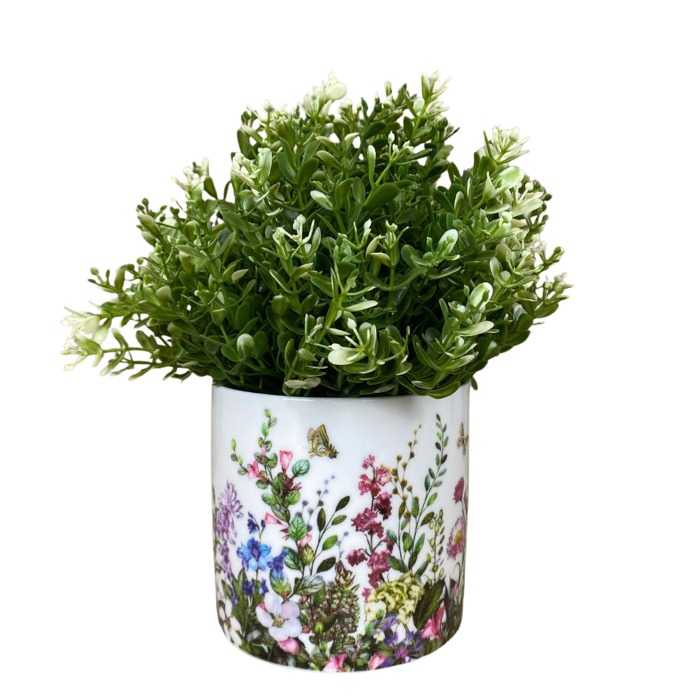 Pflanzenübertöpfe aus Porzellan – Flora groß
