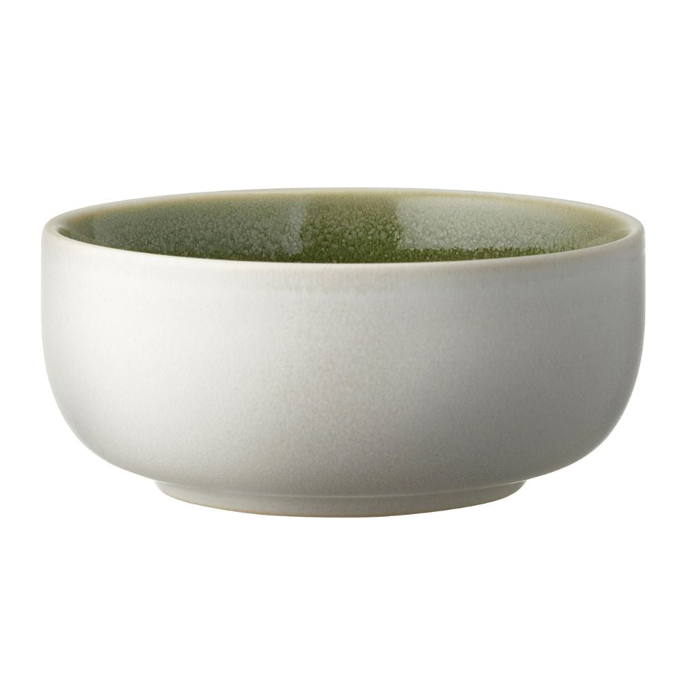 Studio Round - Schale Nord 11 cm Mattweiß/Glänzendes Moos