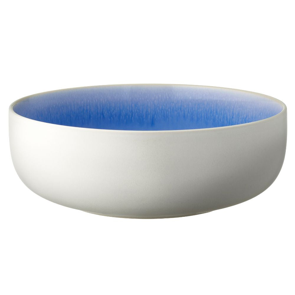 Studio Round – Salatschüssel North 25 cm Mattweiß/Glänzender Fluss