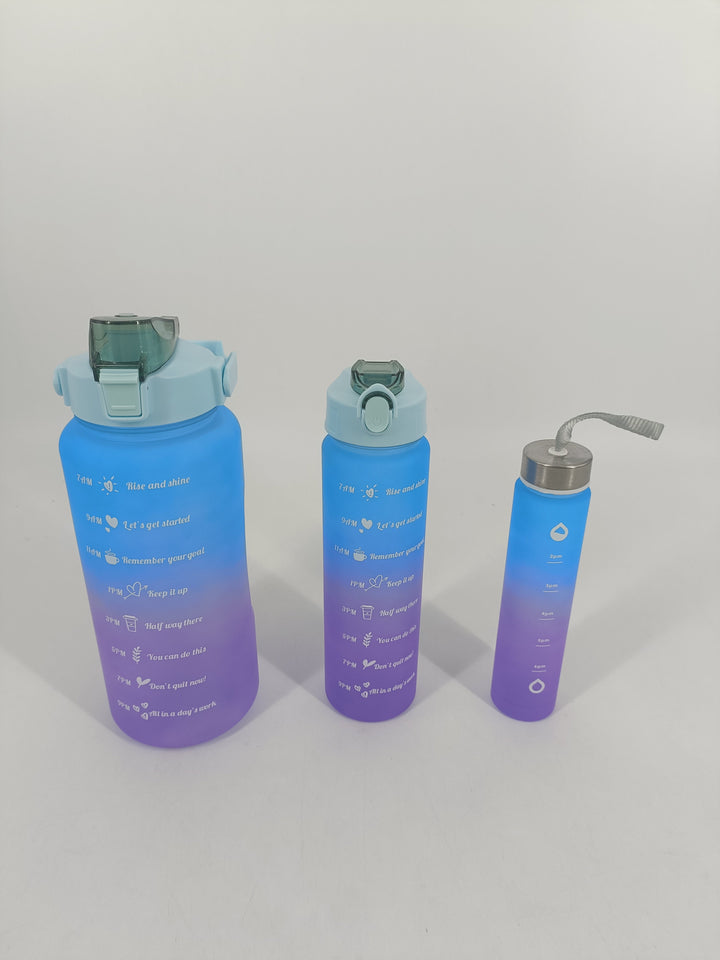 Trinkflaschen-Set 2 l + 0,9 l + 0,25 l, 2-farbig