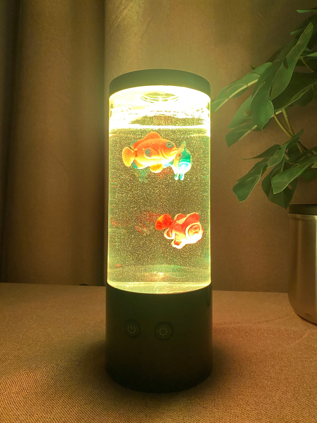 Angellampe mit 3 Fischen für Batteriebetrieb inkl. USB-Kabel