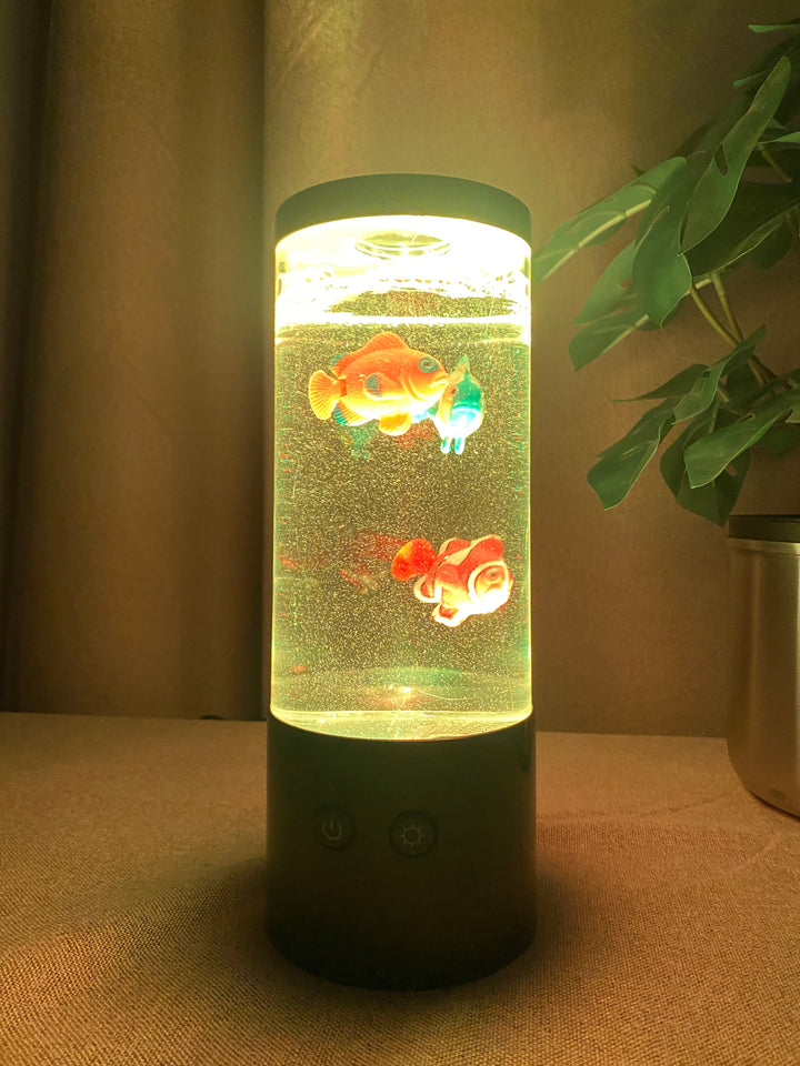 Angellampe mit 3 Fischen für Batteriebetrieb inkl. USB-Kabel