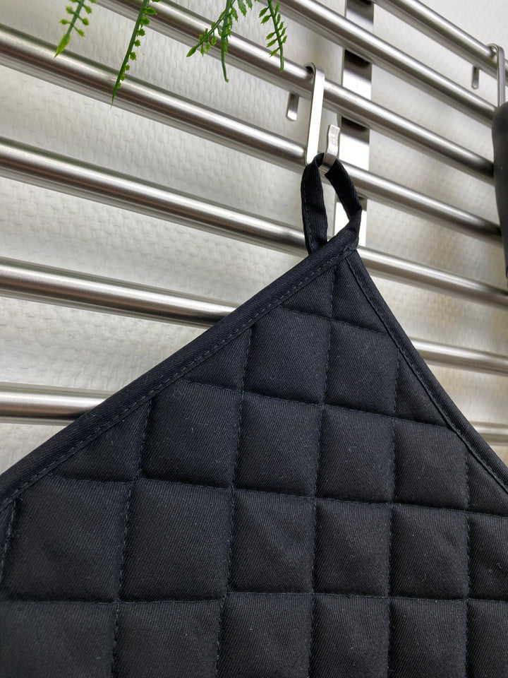 Täglich - Topflappen 19x19 cm schwarz