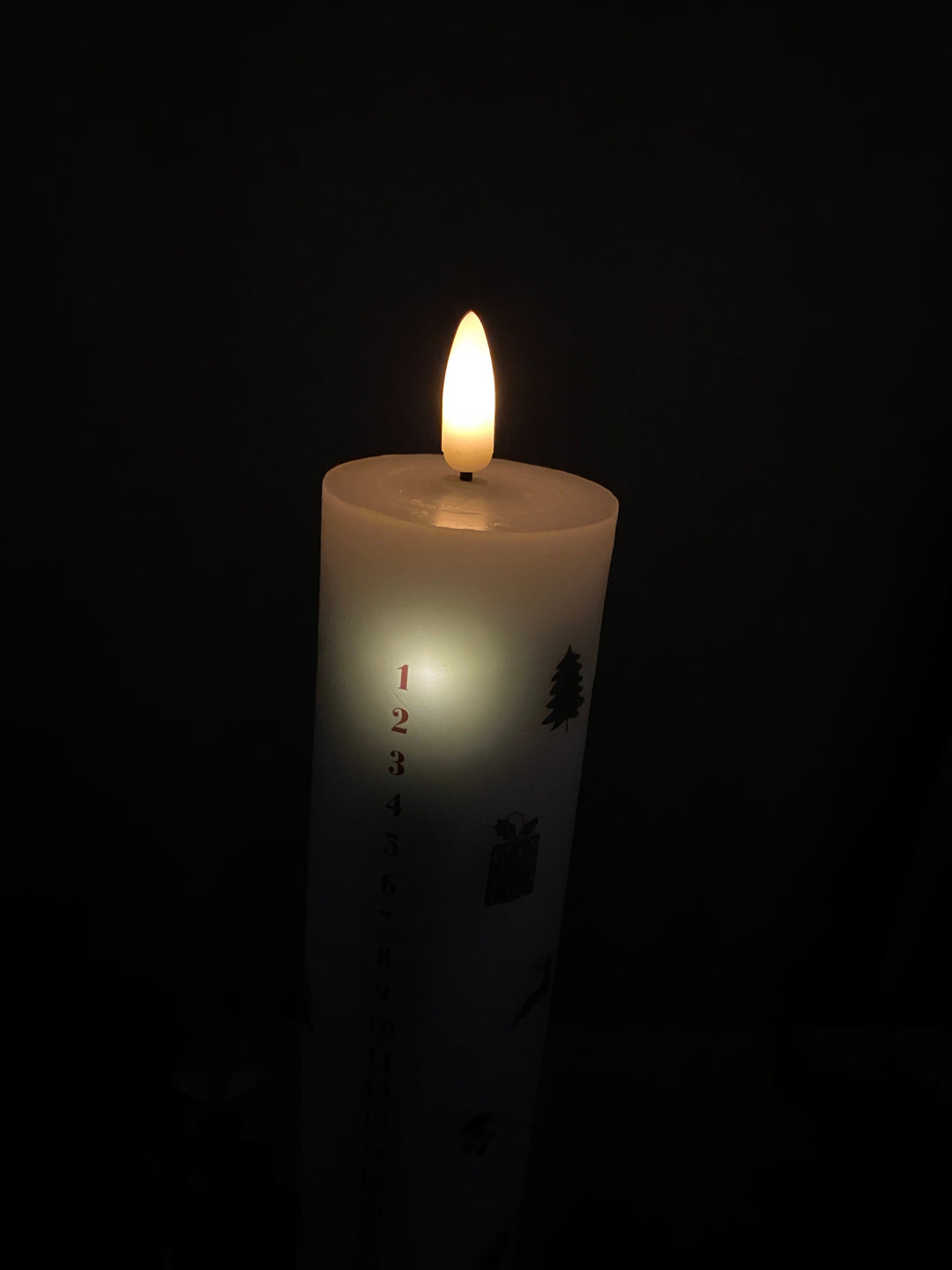 Led-kalenderverlichting met kerstslinger – met afstandsbediening