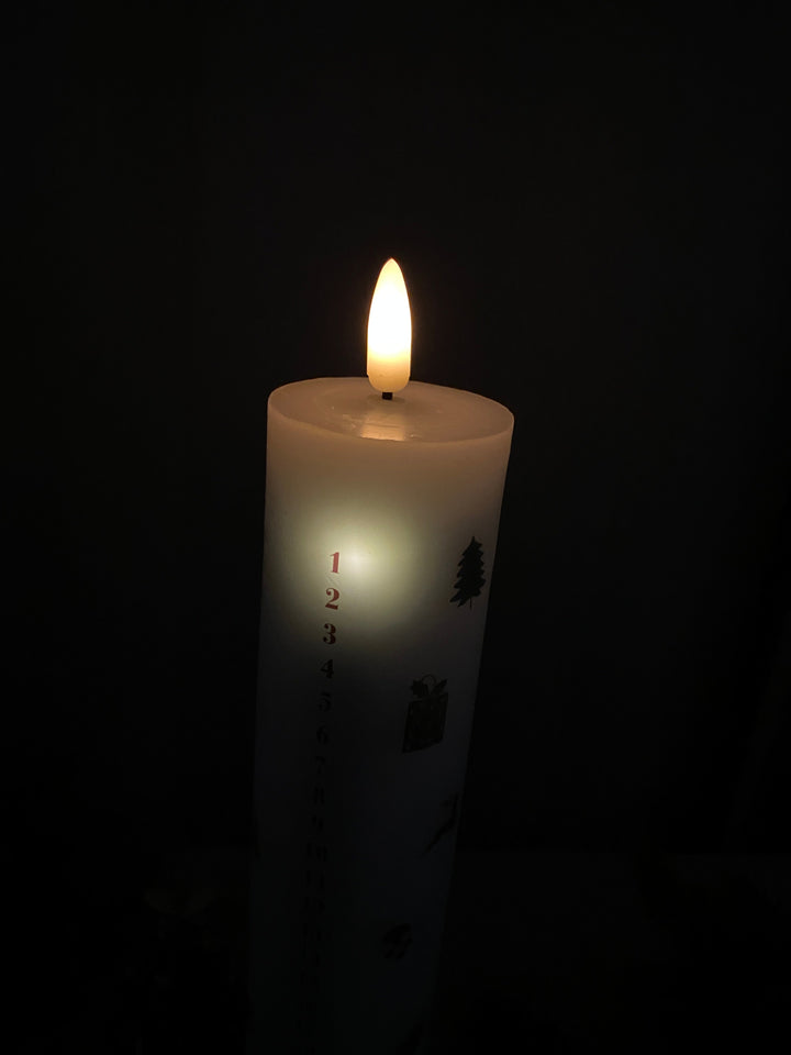 Led-kalenderverlichting met kerstslinger – met afstandsbediening