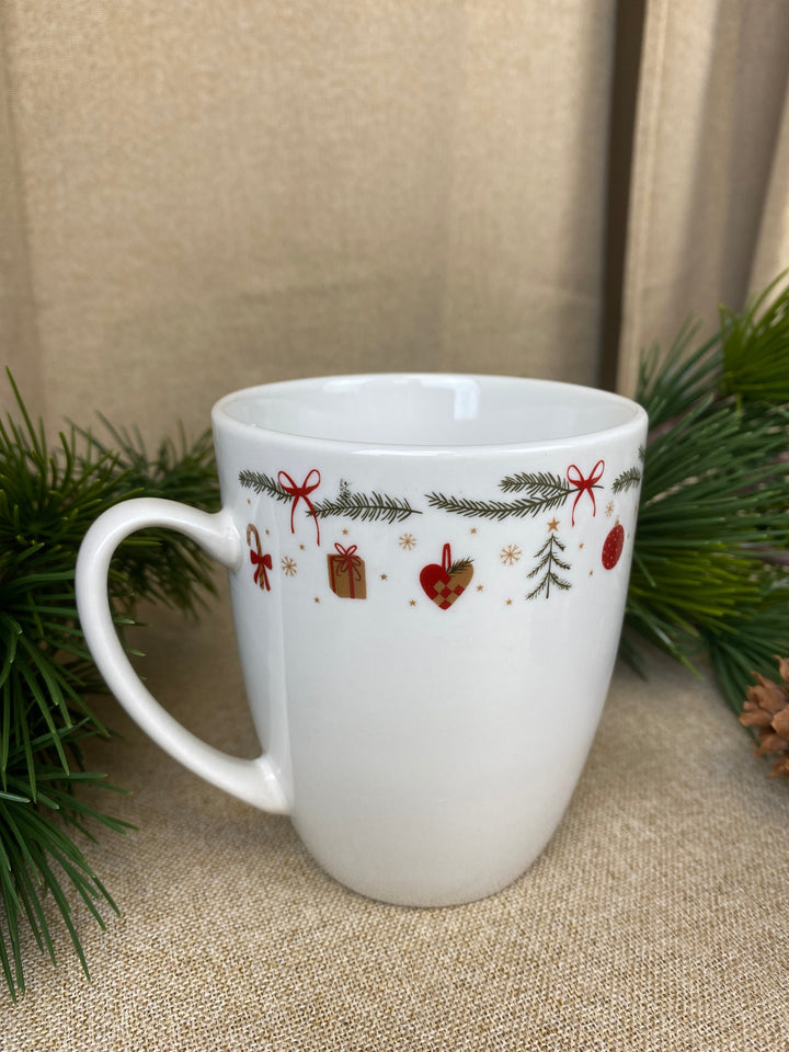 Becher 32 cl mit Weihnachtsmuster