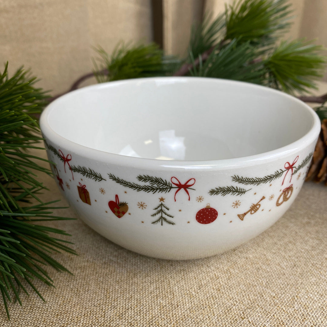 Schale 14 cm mit Weihnachtsmuster