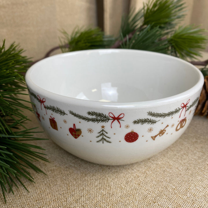 Schale 14 cm mit Weihnachtsmuster