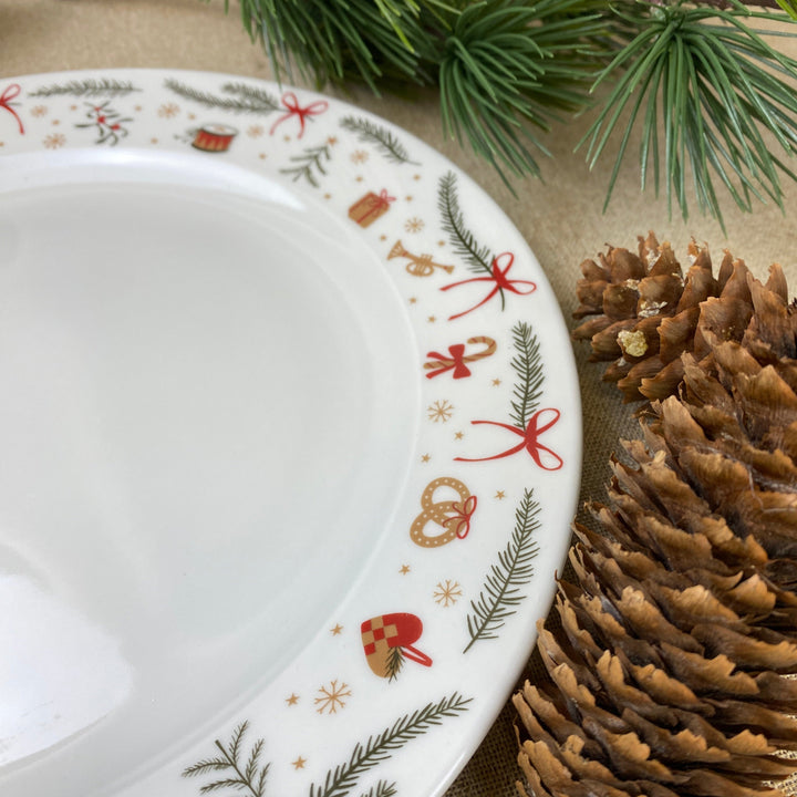 Teller 27 cm mit Weihnachtsmotiv
