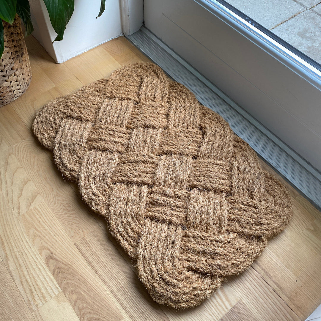 Fußmatte aus Weide, 45 x 75 cm, Jute, natur