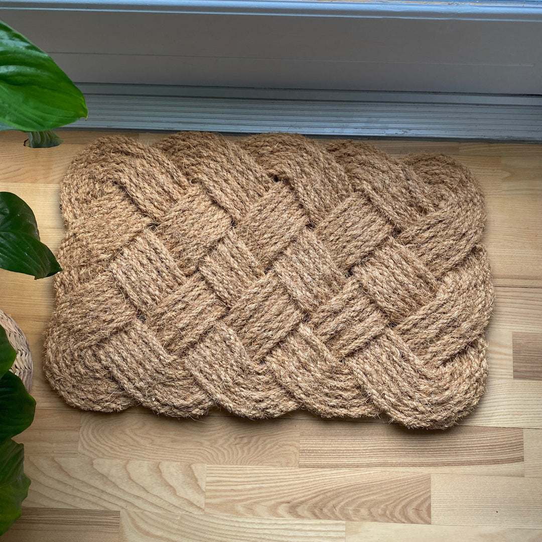 Fußmatte aus Weide, 45 x 75 cm, Jute, natur