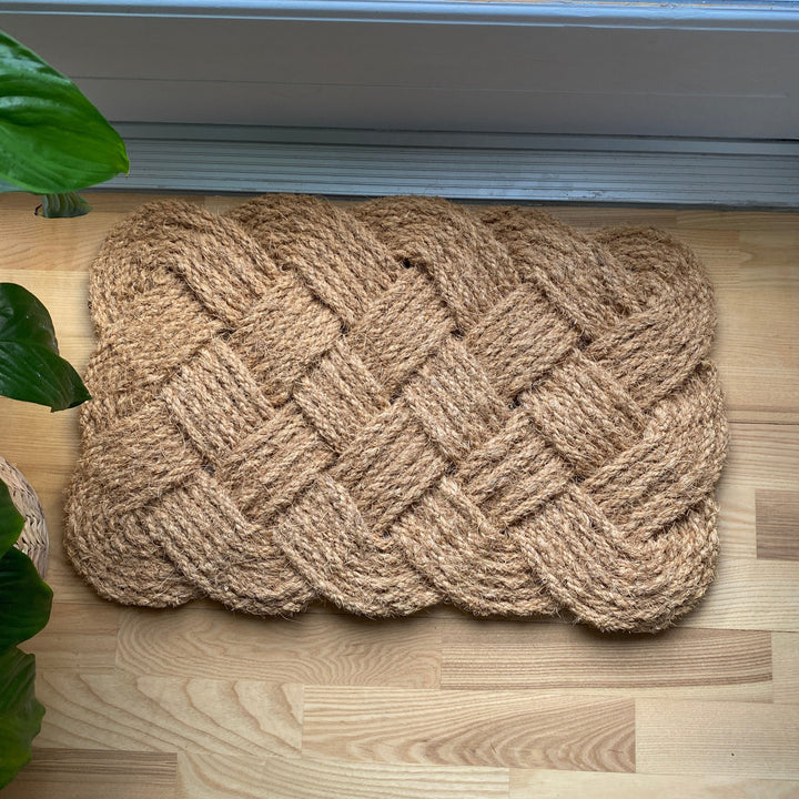 Fußmatte aus Weide, 45 x 75 cm, Jute, natur