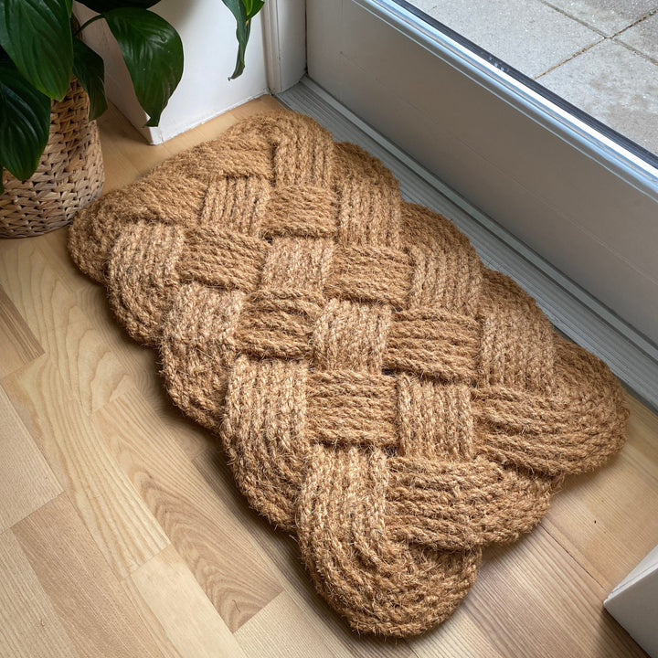 Fußmatte - geflochtenes Muster 40x60 Jute