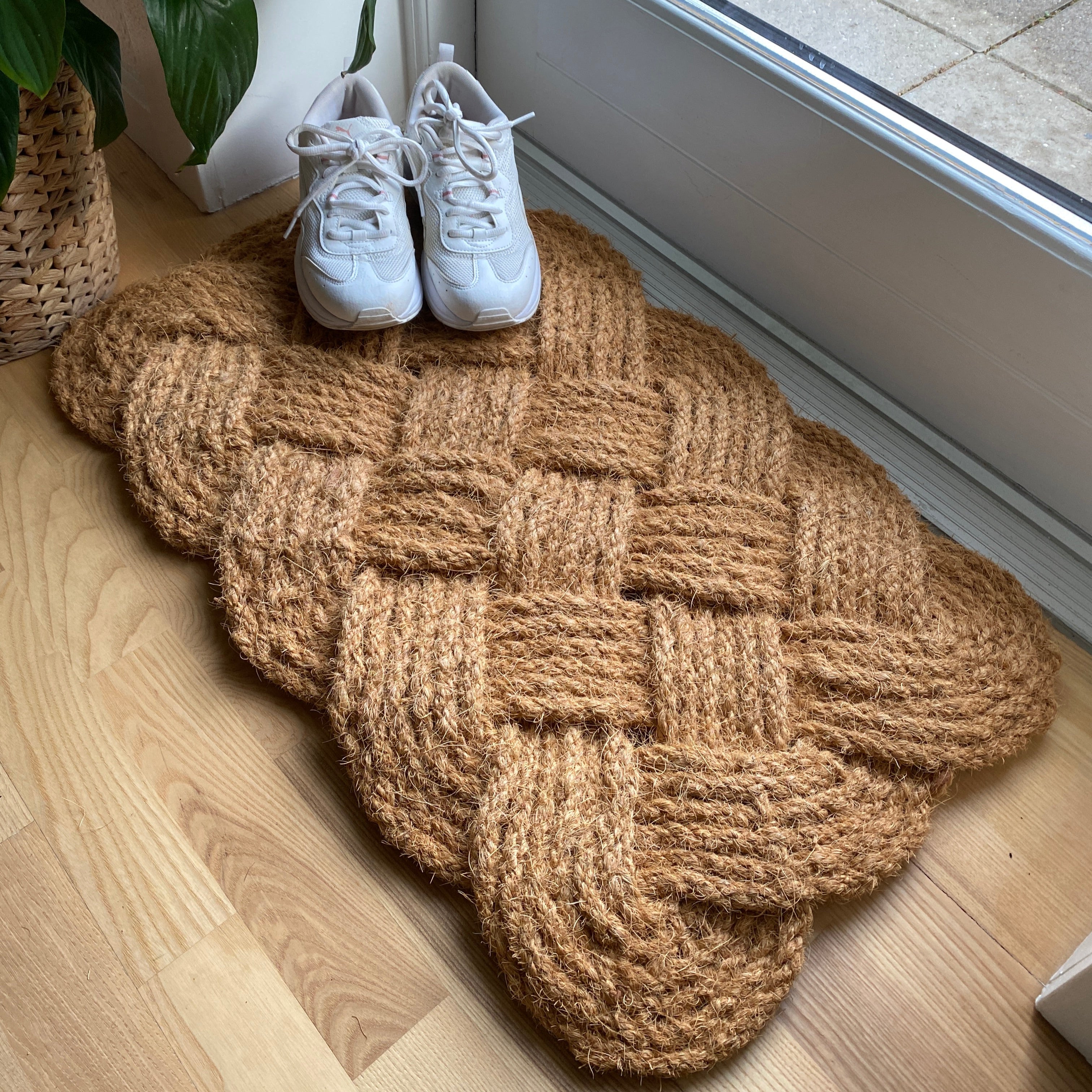Fußmatte - geflochtenes Muster 40x60 Jute