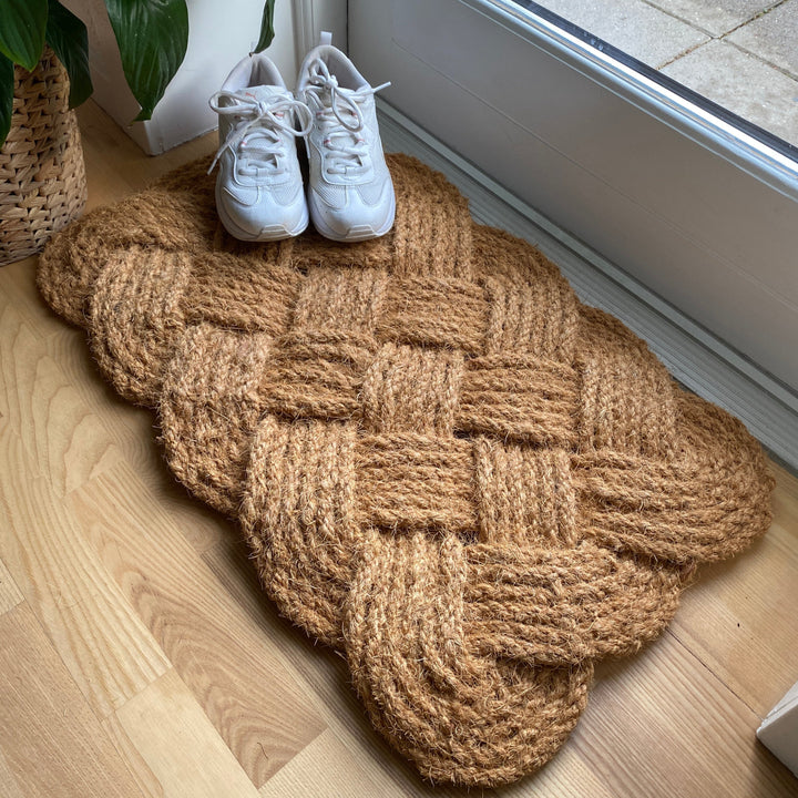 Fußmatte - geflochtenes Muster 40x60 Jute