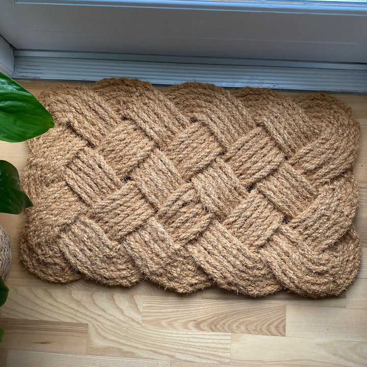 Fußmatte - geflochtenes Muster 40x60 Jute