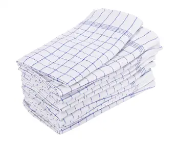 Haahr &amp; Co - Kochhandtücher Weiß 10 Stück MEGA-PACKUNG 50x100 cm