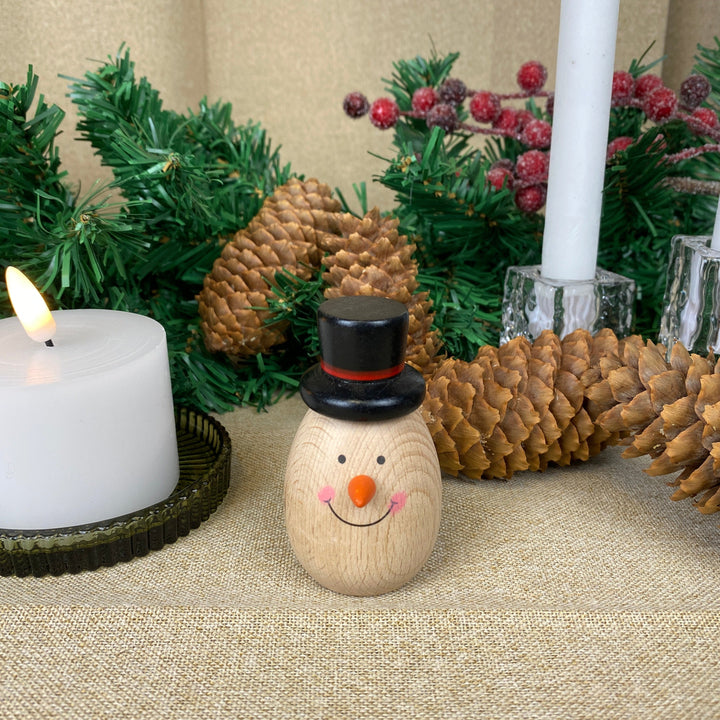 Schneemann – aus Buche, 7,7 cm
