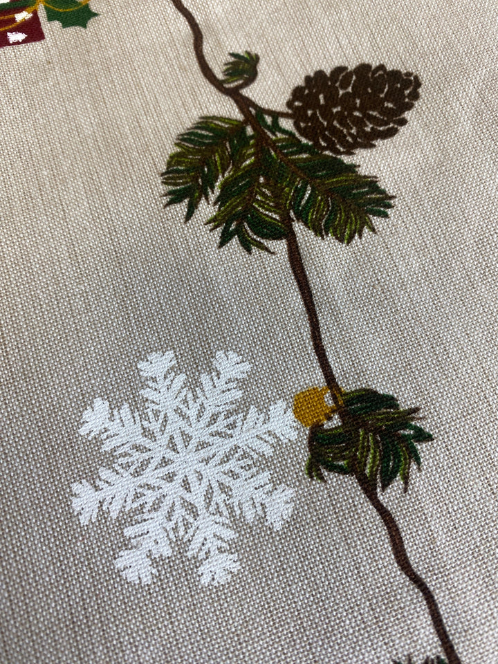 Weihnachtstischdecke 140 x 220 cm aus Baumwolle