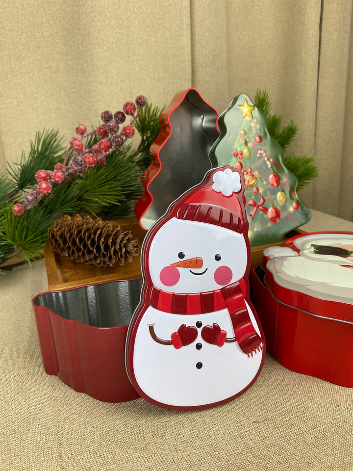Koekblik, 1 stuk, met kerstmotief, gesorteerd